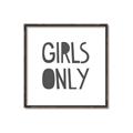 Picture of Girls Only _GroupedProduct_Square_Mini_ _GroupedProduct_Square_Canvas_Framed_