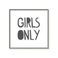 Picture of Girls Only _GroupedProduct_Square_Mini_ _GroupedProduct_Square_Canvas_Framed_