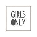 Picture of Girls Only _GroupedProduct_Square_Mini_ _GroupedProduct_Square_Canvas_Framed_
