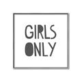 Picture of Girls Only _GroupedProduct_Square_Mini_ _GroupedProduct_Square_Canvas_Framed_
