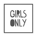 Picture of Girls Only _GroupedProduct_Square_Mini_ _GroupedProduct_Square_Canvas_Framed_