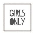 Picture of Girls Only _GroupedProduct_Square_Mini_ _GroupedProduct_Square_Canvas_Framed_