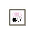 Picture of Girls Only Pink _GroupedProduct_Square_Mini_ _GroupedProduct_Square_Canvas_Framed_