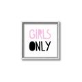 Picture of Girls Only Pink _GroupedProduct_Square_Mini_ _GroupedProduct_Square_Canvas_Framed_