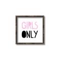 Picture of Girls Only Pink _GroupedProduct_Square_Mini_ _GroupedProduct_Square_Canvas_Framed_