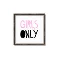 Picture of Girls Only Pink _GroupedProduct_Square_Mini_ _GroupedProduct_Square_Canvas_Framed_