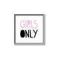 Picture of Girls Only Pink _GroupedProduct_Square_Mini_ _GroupedProduct_Square_Canvas_Framed_