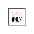 Picture of Girls Only Pink _GroupedProduct_Square_Mini_ _GroupedProduct_Square_Canvas_Framed_