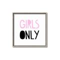 Picture of Girls Only Pink _GroupedProduct_Square_Mini_ _GroupedProduct_Square_Canvas_Framed_