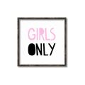 Picture of Girls Only Pink _GroupedProduct_Square_Mini_ _GroupedProduct_Square_Canvas_Framed_