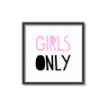 Picture of Girls Only Pink _GroupedProduct_Square_Mini_ _GroupedProduct_Square_Canvas_Framed_