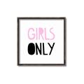 Picture of Girls Only Pink _GroupedProduct_Square_Mini_ _GroupedProduct_Square_Canvas_Framed_