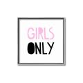 Picture of Girls Only Pink _GroupedProduct_Square_Mini_ _GroupedProduct_Square_Canvas_Framed_