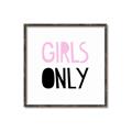 Picture of Girls Only Pink _GroupedProduct_Square_Mini_ _GroupedProduct_Square_Canvas_Framed_