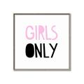 Picture of Girls Only Pink _GroupedProduct_Square_Mini_ _GroupedProduct_Square_Canvas_Framed_