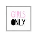 Picture of Girls Only Pink _GroupedProduct_Square_Mini_ _GroupedProduct_Square_Canvas_Framed_