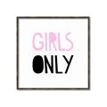 Picture of Girls Only Pink _GroupedProduct_Square_Mini_ _GroupedProduct_Square_Canvas_Framed_