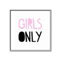 Picture of Girls Only Pink _GroupedProduct_Square_Mini_ _GroupedProduct_Square_Canvas_Framed_