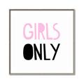 Picture of Girls Only Pink _GroupedProduct_Square_Mini_ _GroupedProduct_Square_Canvas_Framed_