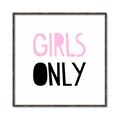 Picture of Girls Only Pink _GroupedProduct_Square_Mini_ _GroupedProduct_Square_Canvas_Framed_