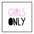 Picture of Girls Only Pink _GroupedProduct_Square_Mini_ _GroupedProduct_Square_Canvas_Framed_