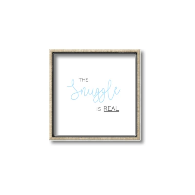 Picture of The Snuggle is Real Blue _GroupedProduct_Square_Mini_ _GroupedProduct_Square_Canvas_Framed_