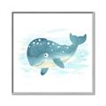 Picture of Baby Blue Whale _GroupedProduct_Square_Mini_ _GroupedProduct_Square_Canvas_Framed_
