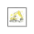 Picture of Construction Trucks I  _GroupedProduct_Square_Mini_ _GroupedProduct_Square_Canvas_Framed_