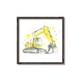 Picture of Construction Trucks I  _GroupedProduct_Square_Mini_ _GroupedProduct_Square_Canvas_Framed_