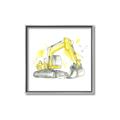 Picture of Construction Trucks I  _GroupedProduct_Square_Mini_ _GroupedProduct_Square_Canvas_Framed_