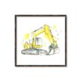 Picture of Construction Trucks I  _GroupedProduct_Square_Mini_ _GroupedProduct_Square_Canvas_Framed_