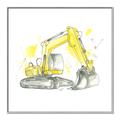 Picture of Construction Trucks I  _GroupedProduct_Square_Mini_ _GroupedProduct_Square_Canvas_Framed_