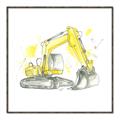 Picture of Construction Trucks I  _GroupedProduct_Square_Mini_ _GroupedProduct_Square_Canvas_Framed_