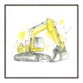 Picture of Construction Trucks I  _GroupedProduct_Square_Mini_ _GroupedProduct_Square_Canvas_Framed_