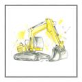 Picture of Construction Trucks I  _GroupedProduct_Square_Mini_ _GroupedProduct_Square_Canvas_Framed_