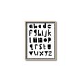 Picture of Black Letter Alphabet _GroupedProduct_Rectangle_Portrait_Mini_ _GroupedProduct_Rectangle_Portrait_Canvas_Framed_
