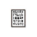 Picture of Black Letter Alphabet _GroupedProduct_Rectangle_Portrait_Mini_ _GroupedProduct_Rectangle_Portrait_Canvas_Framed_