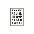 Picture of Black Letter Alphabet _GroupedProduct_Rectangle_Portrait_Mini_ _GroupedProduct_Rectangle_Portrait_Canvas_Framed_