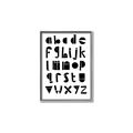 Picture of Black Letter Alphabet _GroupedProduct_Rectangle_Portrait_Mini_ _GroupedProduct_Rectangle_Portrait_Canvas_Framed_