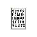 Picture of Black Letter Alphabet _GroupedProduct_Rectangle_Portrait_Mini_ _GroupedProduct_Rectangle_Portrait_Canvas_Framed_