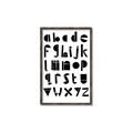 Picture of Black Letter Alphabet _GroupedProduct_Rectangle_Portrait_Mini_ _GroupedProduct_Rectangle_Portrait_Canvas_Framed_