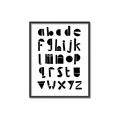 Picture of Black Letter Alphabet _GroupedProduct_Rectangle_Portrait_Mini_ _GroupedProduct_Rectangle_Portrait_Canvas_Framed_