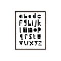 Picture of Black Letter Alphabet _GroupedProduct_Rectangle_Portrait_Mini_ _GroupedProduct_Rectangle_Portrait_Canvas_Framed_
