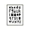 Picture of Black Letter Alphabet _GroupedProduct_Rectangle_Portrait_Mini_ _GroupedProduct_Rectangle_Portrait_Canvas_Framed_