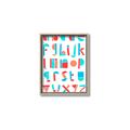 Picture of Multi Color Block Alphabet _GroupedProduct_Rectangle_Portrait_Mini_ _GroupedProduct_Rectangle_Portrait_Canvas_Framed_