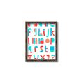 Picture of Multi Color Block Alphabet _GroupedProduct_Rectangle_Portrait_Mini_ _GroupedProduct_Rectangle_Portrait_Canvas_Framed_