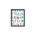 Picture of Multi Color Block Alphabet _GroupedProduct_Rectangle_Portrait_Mini_ _GroupedProduct_Rectangle_Portrait_Canvas_Framed_