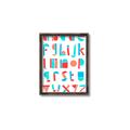 Picture of Multi Color Block Alphabet _GroupedProduct_Rectangle_Portrait_Mini_ _GroupedProduct_Rectangle_Portrait_Canvas_Framed_