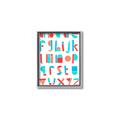 Picture of Multi Color Block Alphabet _GroupedProduct_Rectangle_Portrait_Mini_ _GroupedProduct_Rectangle_Portrait_Canvas_Framed_