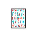 Picture of Multi Color Block Alphabet _GroupedProduct_Rectangle_Portrait_Mini_ _GroupedProduct_Rectangle_Portrait_Canvas_Framed_